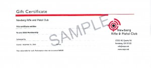 NRPC Sample Gift Certificate